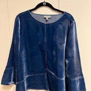 Blue Velvet Top from Habitat Clothing, Size M